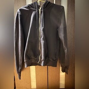 H&M DIVIDED Women’s Basic Black Zip-Up Hoodie Size M